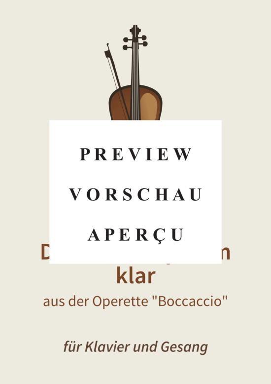 gallery: Das ist doch jedem klar - aus der Operette Boccaccio , , (Gesang + Klavier)