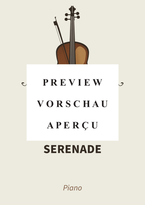 gallery: Serenade - pour piano , , (Klavier Solo)