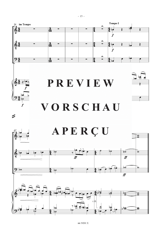 gallery: Vier Gespräche, Partitur , , (Sax-Quartett SATBass + Klavier)