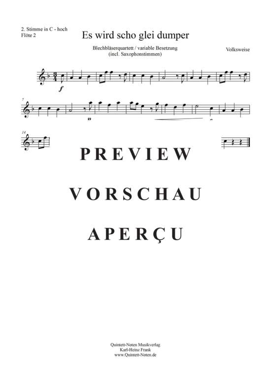 gallery: Es wird scho glei dumper, Blechbläser Quartett/Ensemble , , (variable Besetzung)