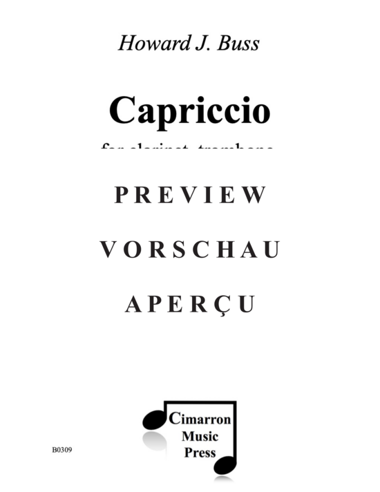 gallery: Capriccio , , (Klarinette, Posaune und ein Schlagzeug)