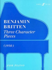 cover: Three Character Pieces, Benjamin Britten, Klavier