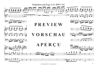 gallery: Präludium und Fuge in G, BWV 541 , , (Orgel Solo)