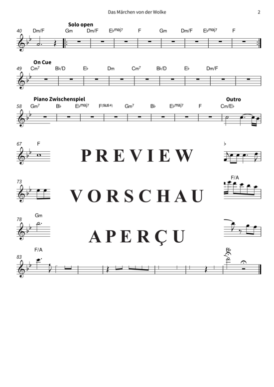 gallery: Das Märchen von der Wolke (Instrument in C) , Stiehler/Lucaciu, Duo,  (Leadsheet)