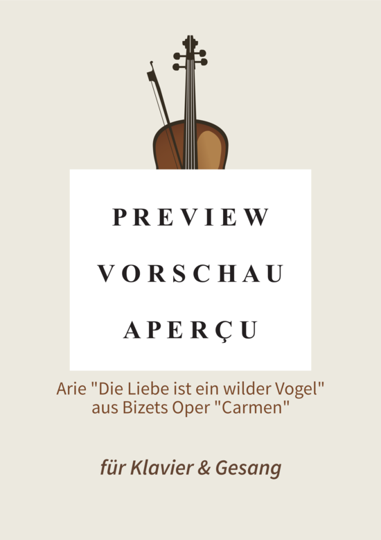 gallery: Habanera - Arie Die Liebe ist ein wilder Vogel aus Bizets Oper Carmen , , (Gesang + Klavier)