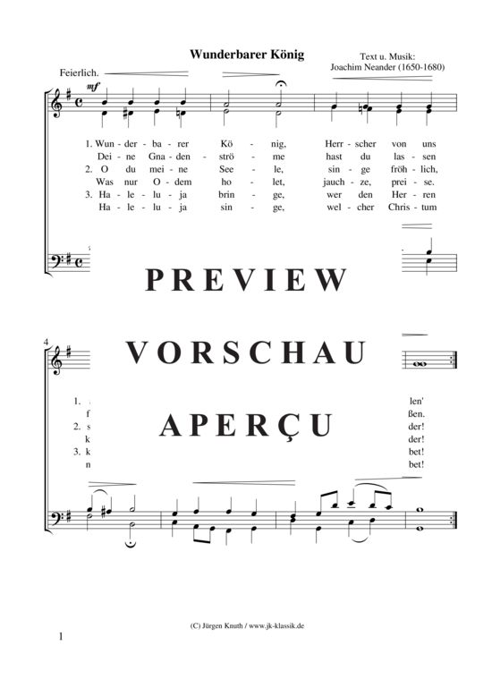 gallery: Wunderbarer König , , (Gemischter Chor)