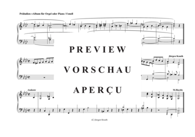 gallery: Präludien F-moll , , (Orgel/Klavier Solo)