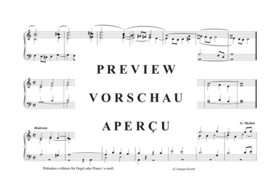 gallery: Präludien =Album für Orgel oder Piano (a-moll) , ,  (Orgel/Klavier Solo)