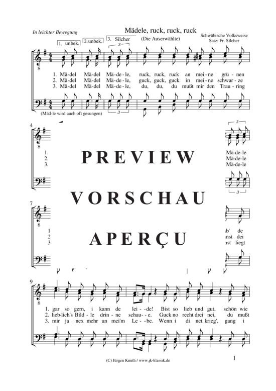 gallery: Mädele, ruck, ruck, ruck (Die Auserwählte) , ,  (Männerchor)