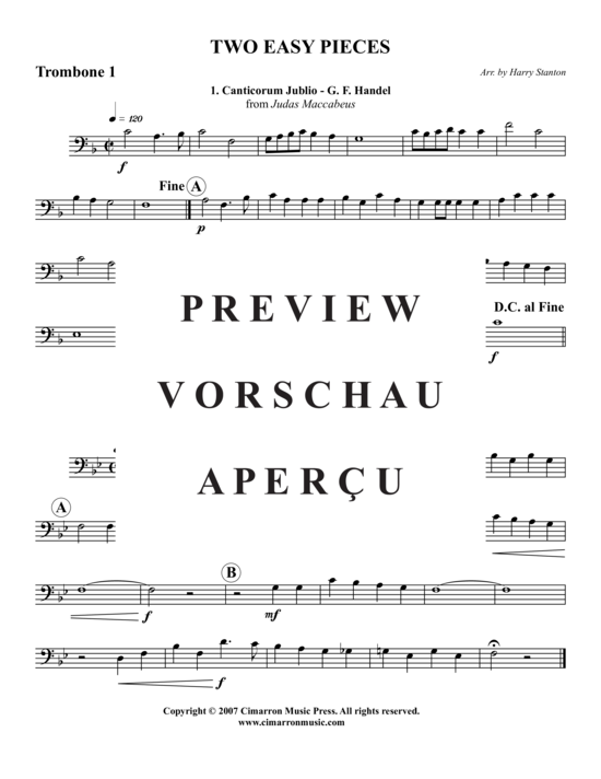 gallery: Zwei einfache Stücke , , (Posaunen-Quartett) 