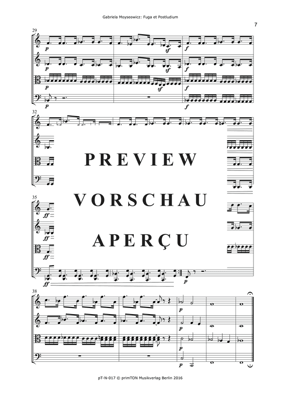 gallery: Fuga et Postludium für Streichensemble (1996) , ,  (Streicher Ensemble)