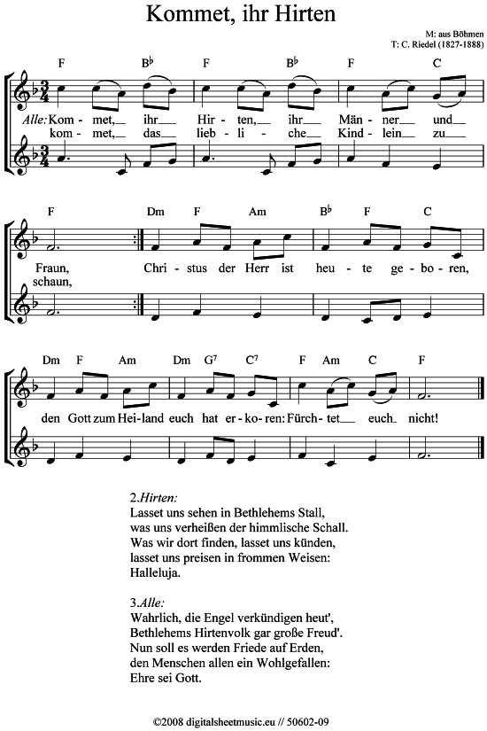 Kommet, ihr Hirten 