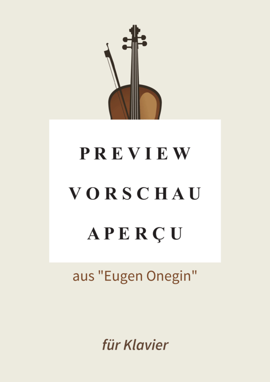 gallery: Walzer - aus Eugen Onegin , , (Klavier Solo)