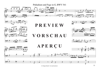 gallery: Präludium und Fuge in G, BWV 541 , , (Orgel Solo)