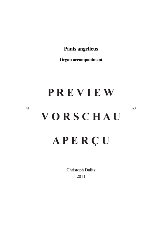 gallery: Panis angelicus , , (Orgelbegleitung zum Chorsatz Alt-Tenor)