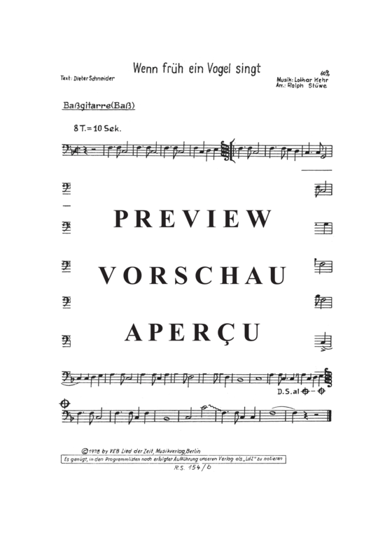 gallery: Wenn Früh ein Vogel singt , , (Salonorchester)