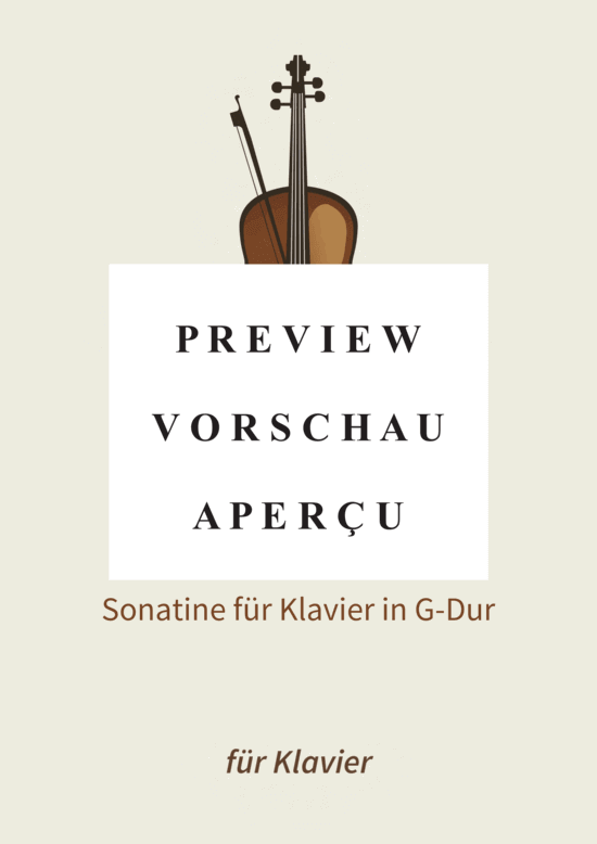 gallery: Sonatine Nr. 1 - Sonatine für Klavier in G-Dur , , (Klavier Solo)