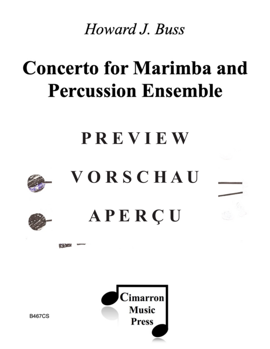 gallery: Concerto for Marimba and Percussion Ensemble , , (Marimba Solo und 4-stimmiges Schlagzeugensemble)