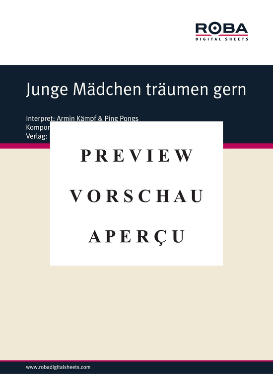 gallery: Junge Mädchen träumen gern , Kämpf, Armin, (Klavier Solo mit unterlegtem Text)