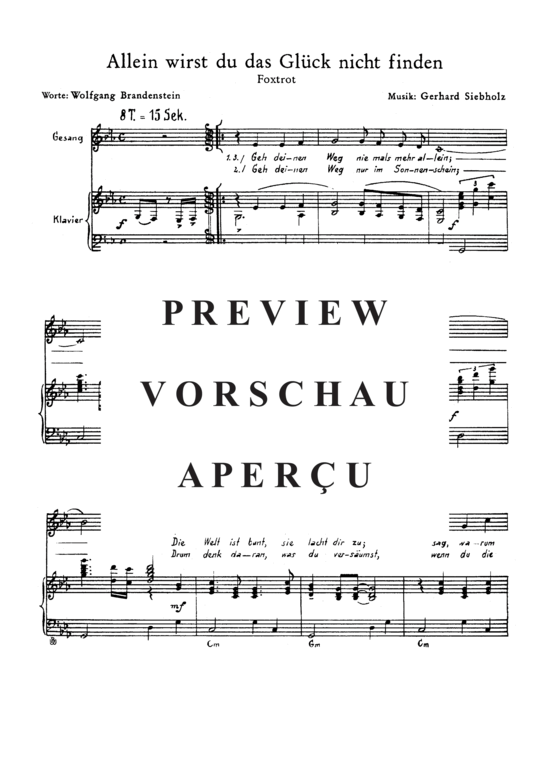 gallery: Allein wirst Du das Glück nicht finden  , , (Klavier + Gesang)