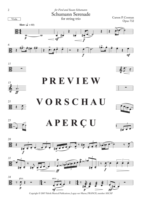 gallery: Schumann Serenade , , (Streicher Trio für Violine, Viola, Violoncello)