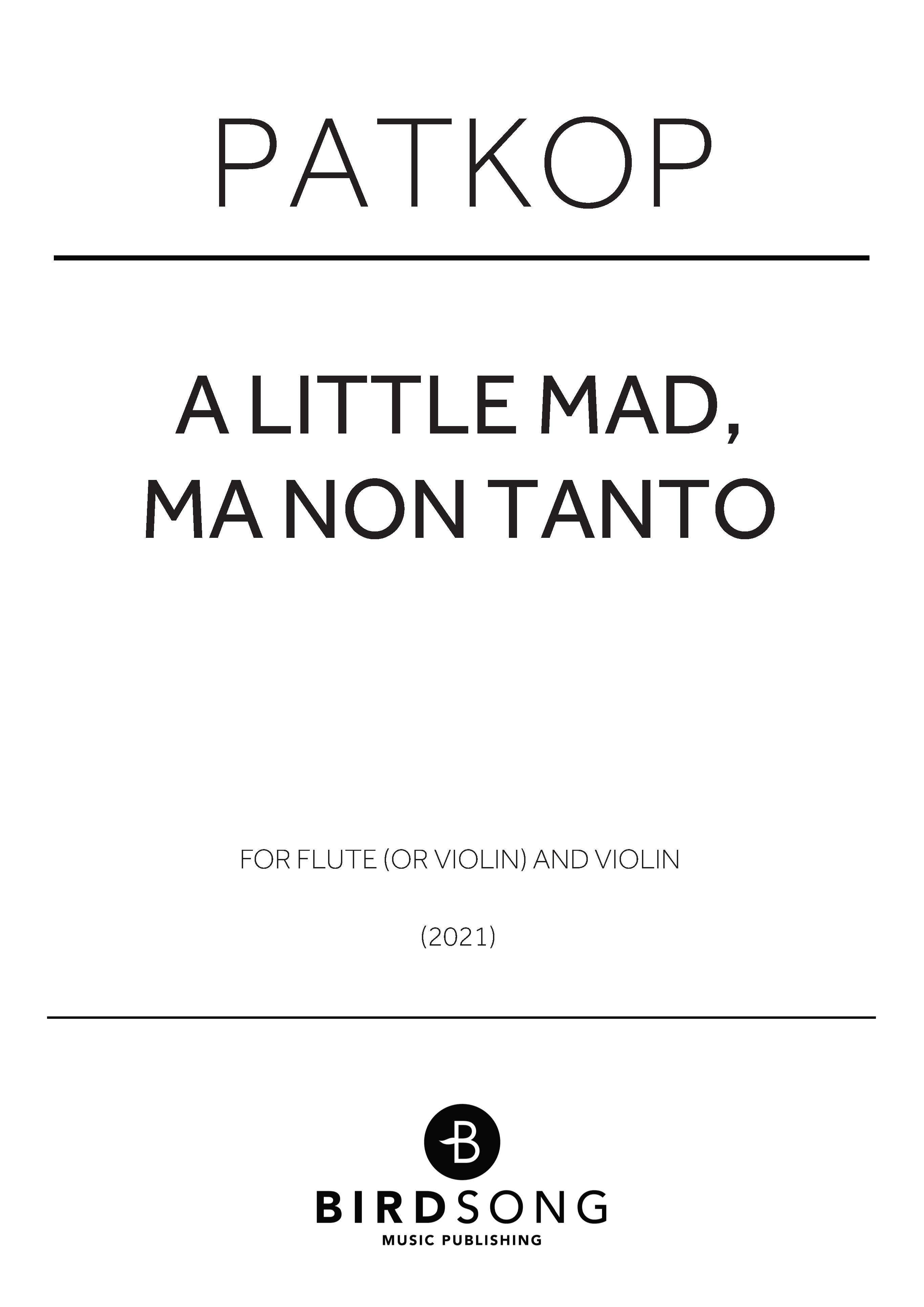 Produktbild zu: a little mad, ma non tanto