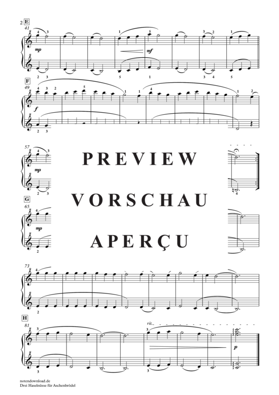 gallery: Drei Haselnüsse für Aschenbrödel , Svoboda, Karel Richard , (Klavier vierhändig)