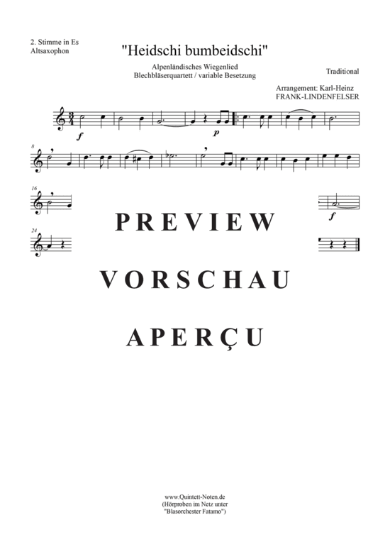 gallery: Heidschi-Bumbeidschi Blechbläser Quartett/Ensemble , , (variable Besetzung)