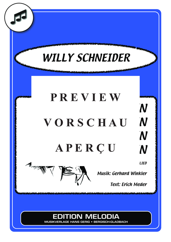 gallery: Schütt die Sorgen in ein Gläschen Wein , Schneider, Willy, (Klavier + Gesang)