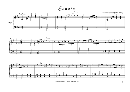 gallery: Sonata G-Dur   , , (Orgel Solo)