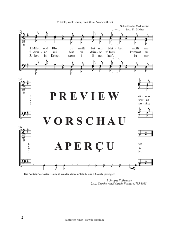 gallery: Mädele, ruck, ruck, ruck (Die Auserwählte) , ,  (Männerchor)