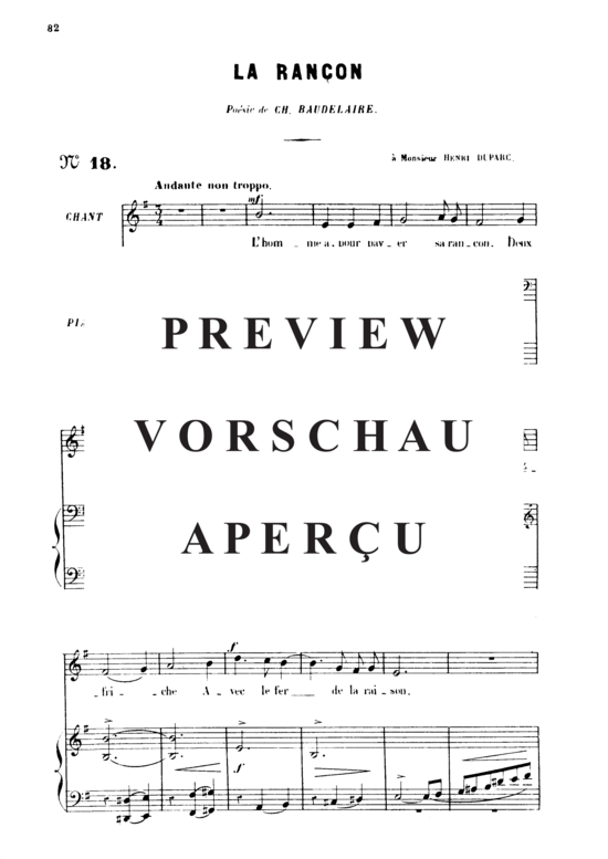 gallery: La rançon Op.8 No.2 , , (Gesang hoch + Klavier)