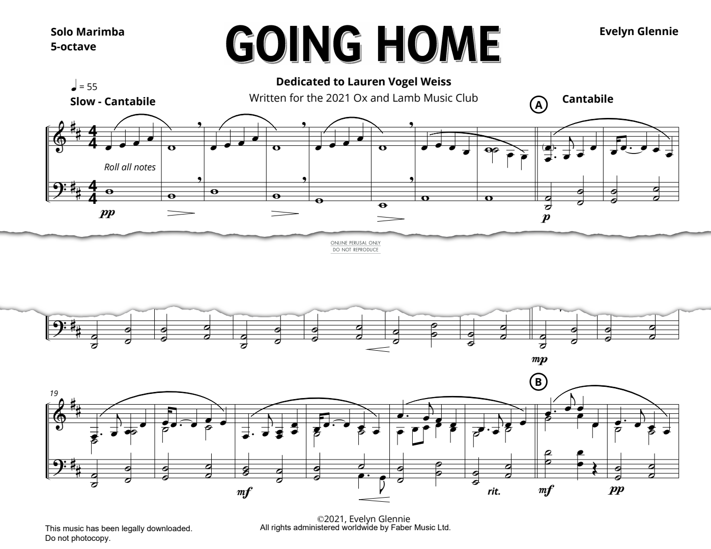 gallery: Going Home, Evelyn Glennie