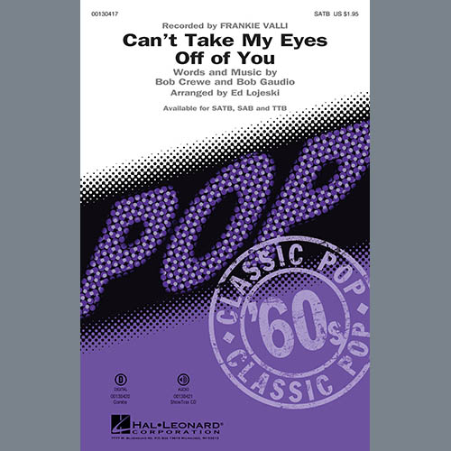 Produktbild zu: Can't Take My Eyes Off Of You (from Jersey Boys) (arr. Ed Lojeski)