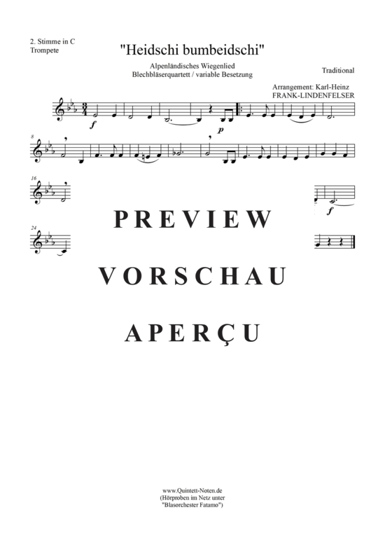 gallery: Heidschi-Bumbeidschi Blechbläser Quartett/Ensemble , , (variable Besetzung)