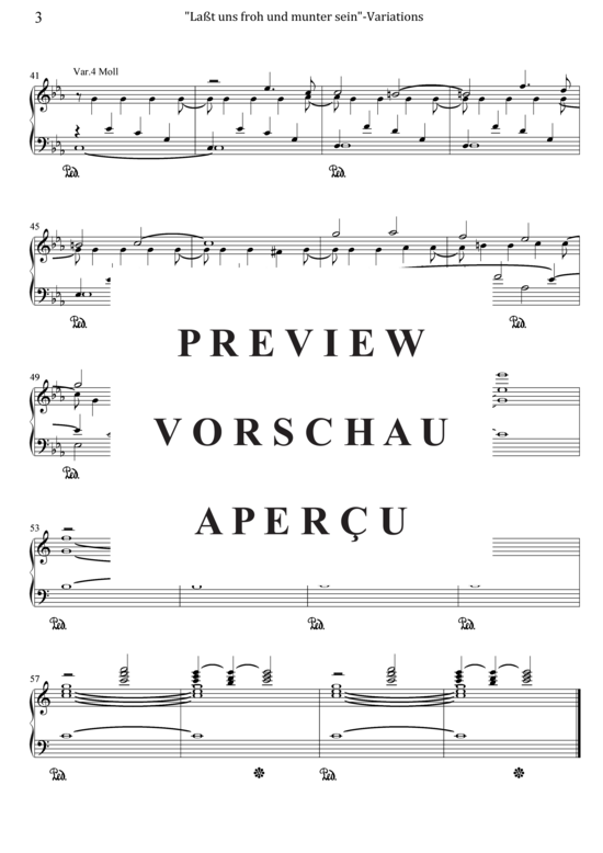 gallery: Laßt uns froh und munter sein (Variationen) , ,  (Klavier Solo mittel leicht)