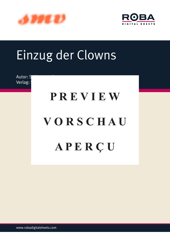 gallery: Einzug Der Clowns , , (Klavier Solo)