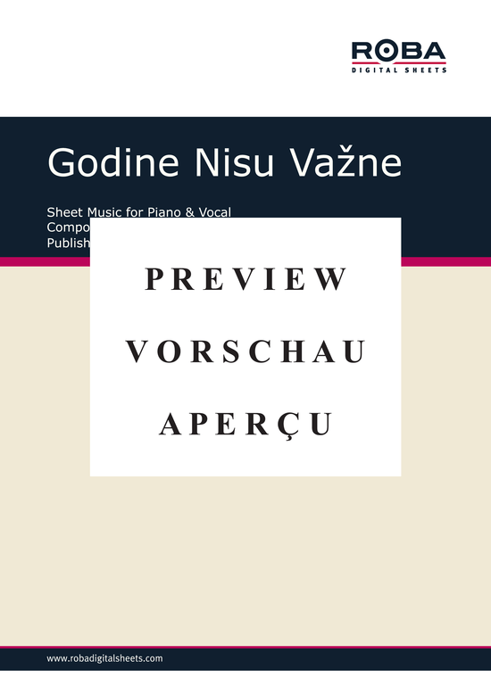 gallery: Godine Nisu Vazne , , (Klavier + Gesang)