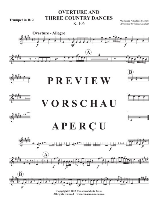 gallery: Overture and Three Country Dances, K. 106 , , (Blechbläserquintett)