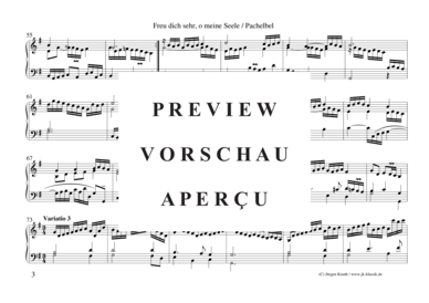 gallery: Freu dich sehr, o meine Seele (Choral mit 4 Variationen) , ,  (Orgel Solo)