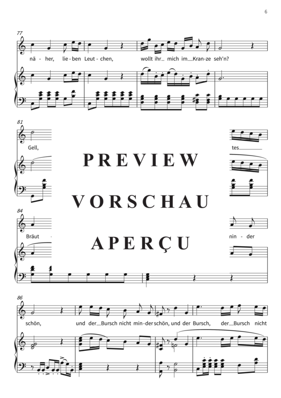 gallery: Kommt ein schlanker Bursch gegangen - aus der Oper Der Freischütz , , (Gesang + Klavier)