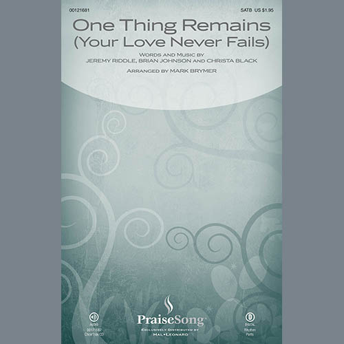 Product picture to: One Thing Remains (Your Love Never Fails) (arr. Mark Brymer)