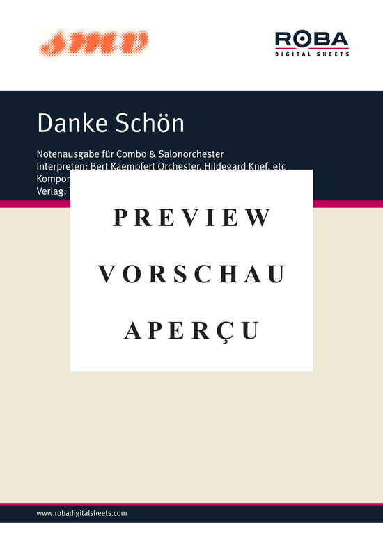 gallery: Danke Schön , Kaempfert, Bert, (Salonorchester)