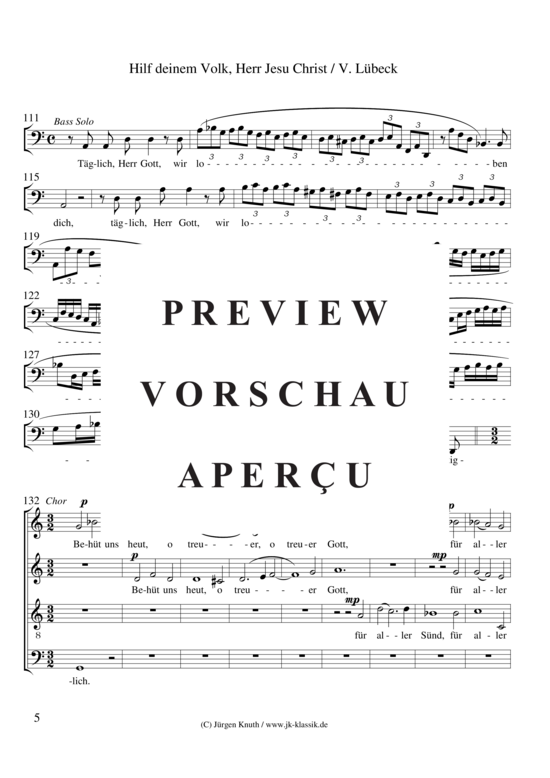 gallery: Hilf deinem Volk, Herr Jesu Christ (Choralkantate) , ,  Chor SATB (Gemischter Chor, Streicher + Orgel)