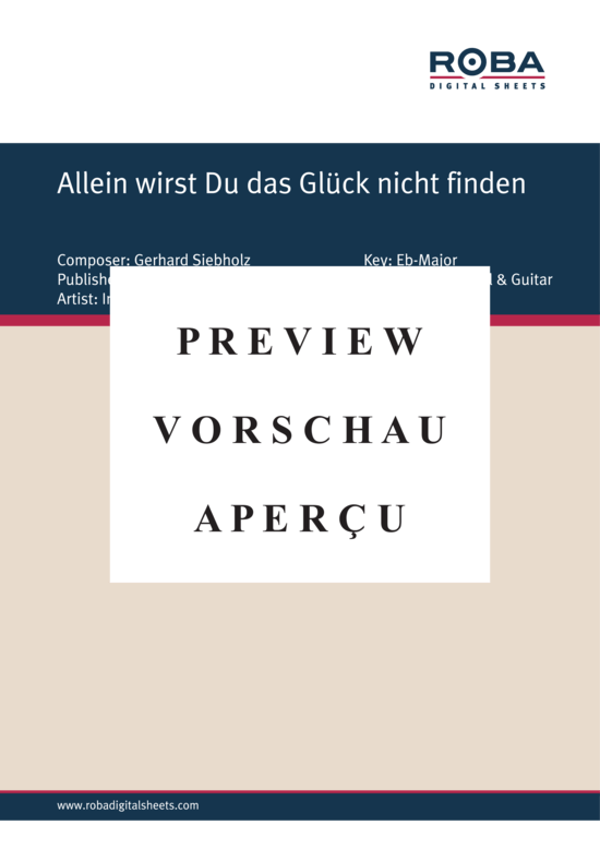 gallery: Allein wirst Du das Glück nicht finden  , , (Klavier + Gesang)