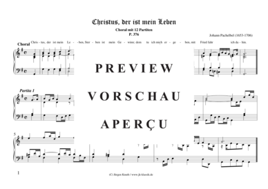 gallery: Christus, der ist mein Leben (Choral mit 12 Partiten) , ,  (Orgel Solo)