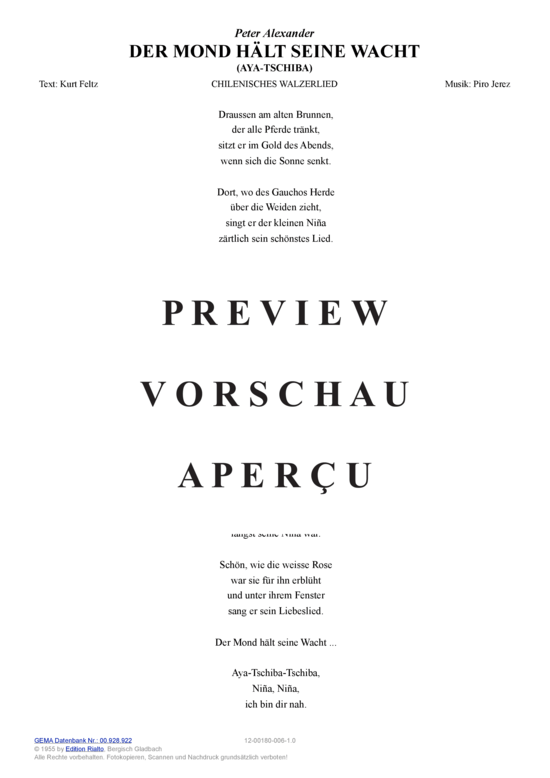 gallery: Der Mond hält seine Wacht (Aya-Tschiba) , Alexander, Peter,  (Melodie-Stimmen in C/B/Es)