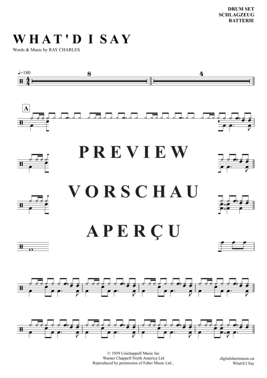 gallery: What´d I Say , Charles, Ray, (Drums)