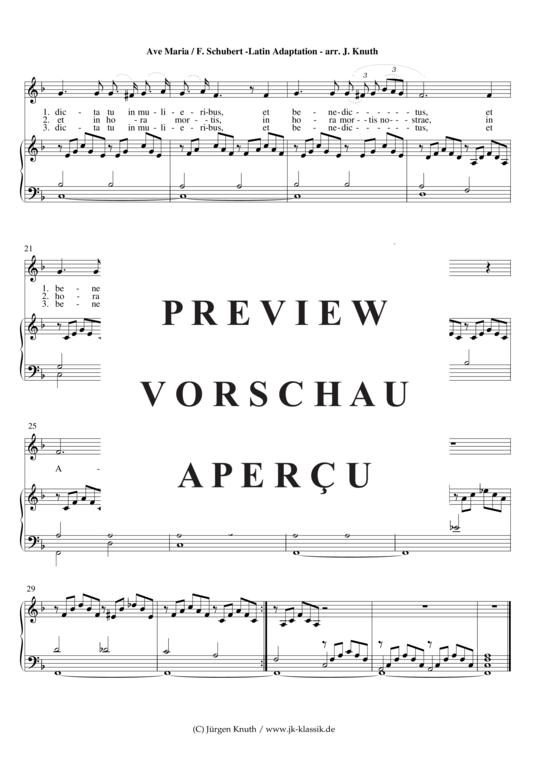 gallery: Ave Maria  D.839, op.52.6, F-Dur  Latin Adaptation , , (Orgel + Gesang)