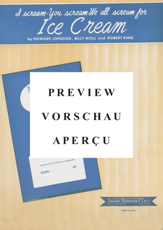 gallery: I scream, you scream, we all scream for Ice Cream, Popular Standard, 